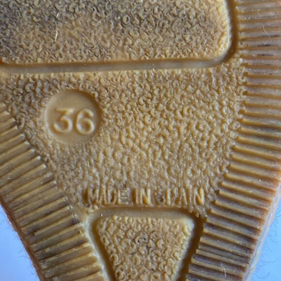 BURBERRY Canvas Espadrille Thong Wedge Sandals Size 36 - Picture 8 of 8